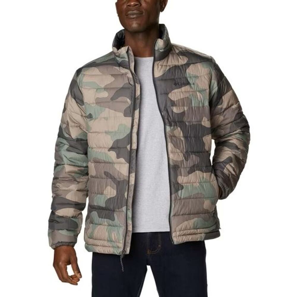 Columbia Men's Powder Lite Jacket, Cypress Mod Camo Print LG TALL